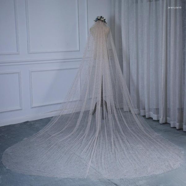 VEILS BRIDAL CASAMENTO FLASH GOLD VEIL LARGE TAIL TAIL SUPER LONGO LONGO BRONZING TIKTOK STIPOK MESMO