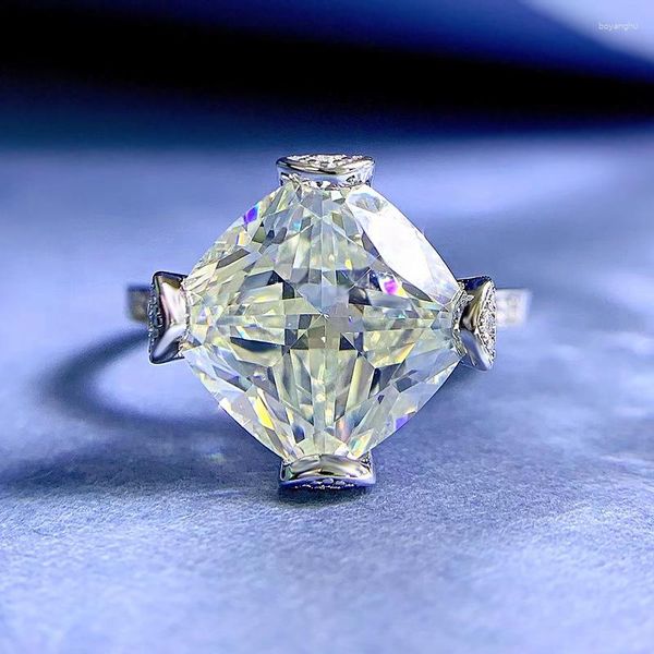 Кластерные кольца украшения имитация алмазного кольца 11 белые гристы свадебные женщины набор