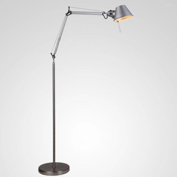 Stehlampen minimalistische Lampe 1,5 m Aluminiumhut Form Office Beleuchtung Stehend E27 Expansible Foyer Studie Café Dekoration Lichter