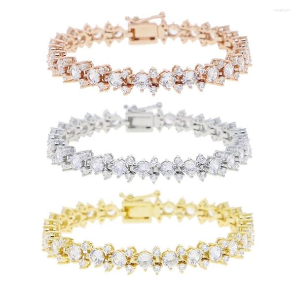 Braccialetti di fascino 2023 Arrivato carino adorabile animale cz Bracciale da tennis per donna ragazza 5a zirconia cubica ghiacciata gioielli bling