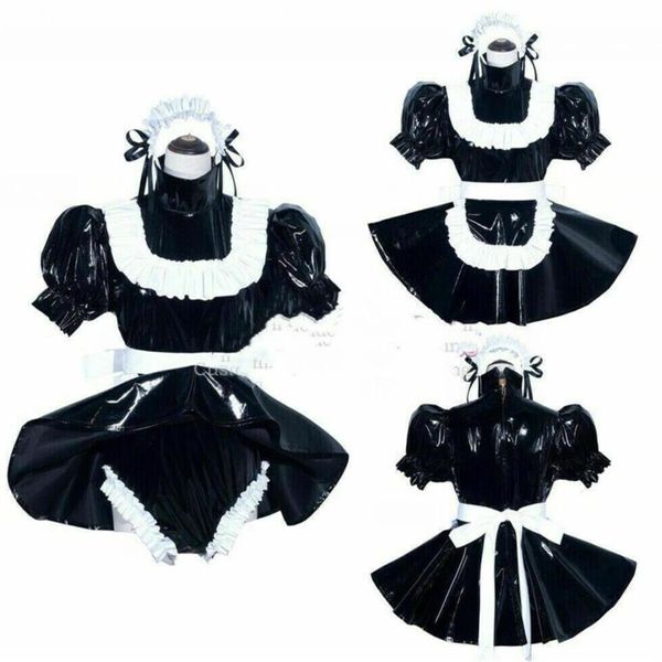 Sissy Maid PVC Платье ROMPE