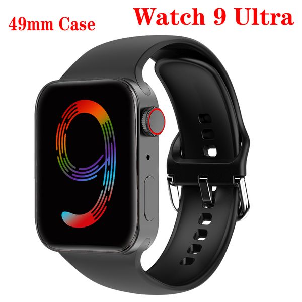 IWO Série 9 49mm Relógio inteligente i9 Ultra Max Bluetooth Chamada 2,19 polegadas Pulseiras faciais DIY Frequência cardíaca Homens Mulheres Esporte Fitness Rastreador NFC Smartwatch para Android IOS Phone