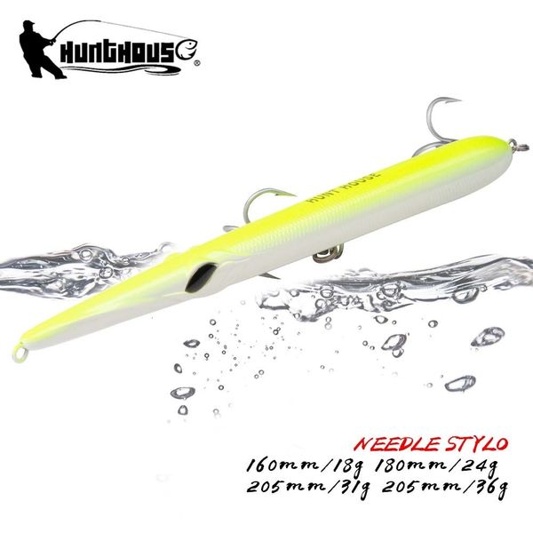 Iscas de iscas Hunthouse Fishing Lure STILOLO LONGO LONGO FLUING FLUING 205180160MM ISCA ISCA Artificial Leurre Souple Carp 230821