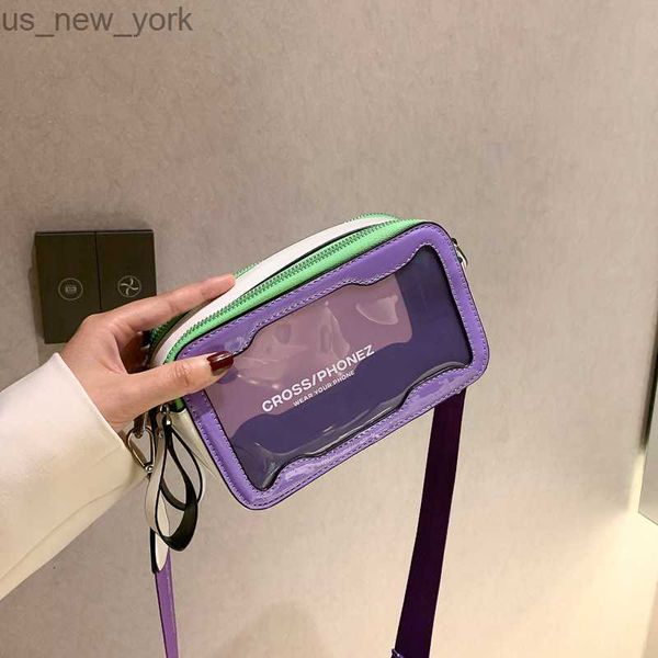 Totes Bolsa feminina transparente 2022 Trend Flap Lady Crossbody Bags for Women Summer Woman Mulse Mensageiro Jelly Saco de ombro feminino HKD230823