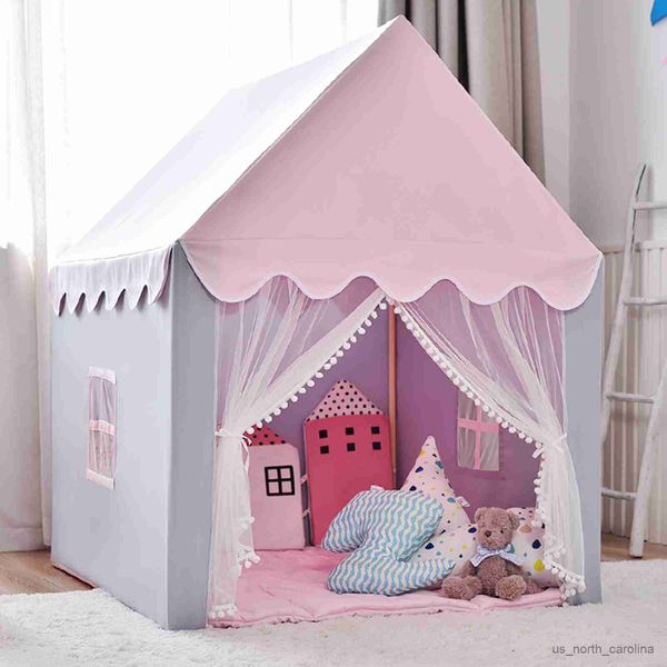 Tende giocattolo Tenda da gioco per bambini per ragazzo Ragazza Casa da gioco per bambini Decorazione della stanza per bambini Tenda da gioco Piccola casa indiana Casa da gioco Grande castello R230830