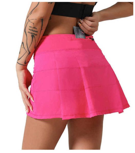 Schermo da pellicola da pelli da tennis pieghettate shorts sports shorts femminile fitness dance yoga biancheria intima beach moker design per la protezione solare limoni 50ess