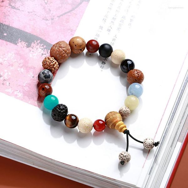 Strand 2023 Jóias de sorte religiosas 18 tipos de abençoada pulseira de miçangas de pedra natural para mulheres amigas e babá em pulseiras