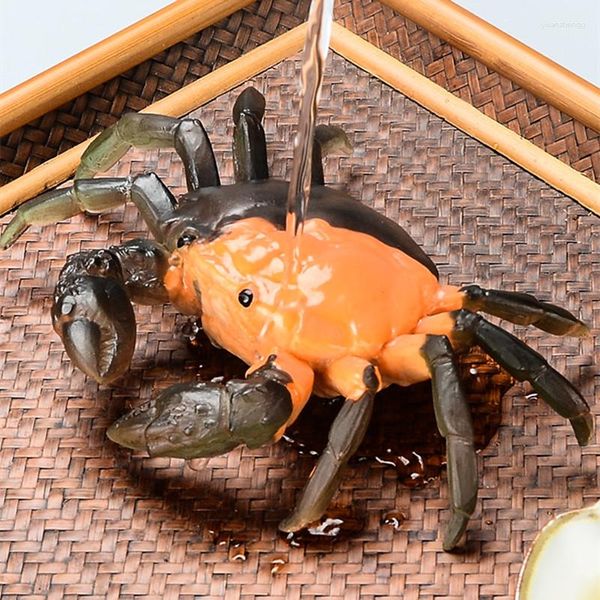 Animais de estimação do chá Crab Crab Clower Funnament Ornament Resin Pet Decoration for Bandey Chinese on Sales