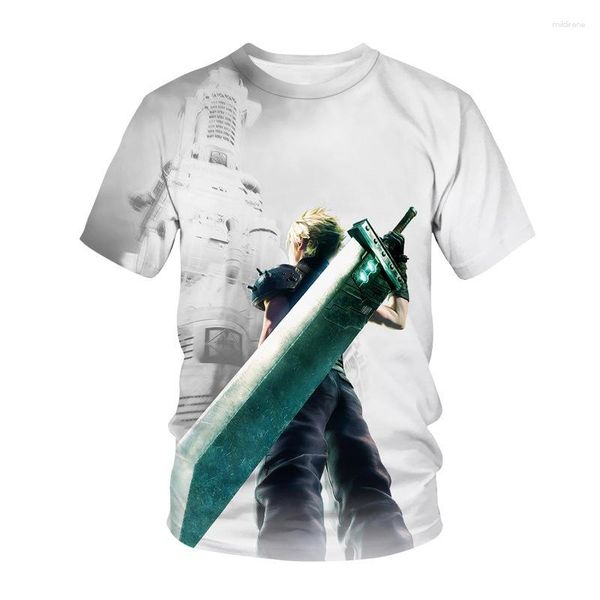 Herren T-Shirts Final Fantasy Theme Männer Frauen Anime Tops Casual T-Shirt Plus Size Streetwear Kleidung übergroß