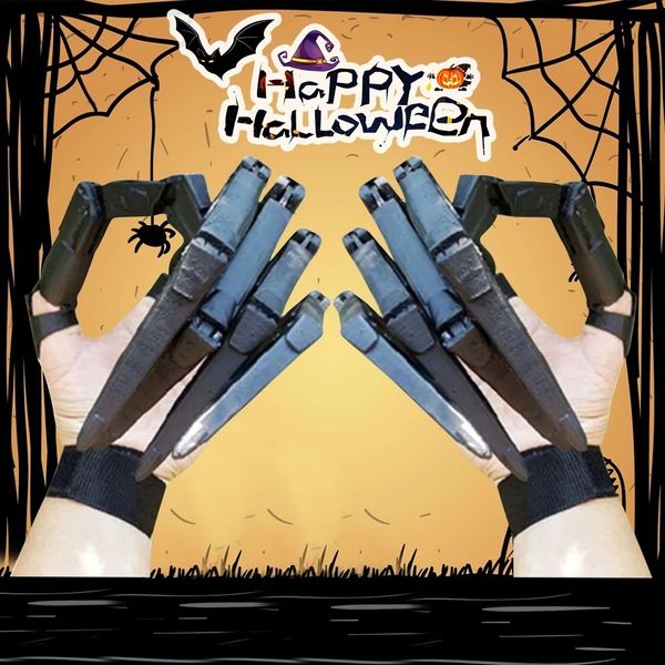 Andere Event -Party liefert artikulierte Finger Horror Halloween Dekoration Fingerhandschuhe Flexible gemeinsame Halloween -Party -Kostüm -Requisiten Handmodell Geschenk 230821