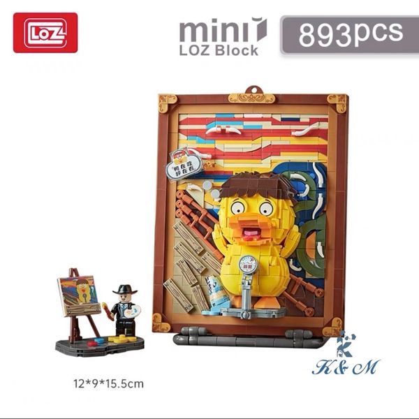 Новое прибытие горячим продажа Loz Mini Bluding Blocks Abs World Painting Series милая мультипликационная версия 6 стилей Gift Toys