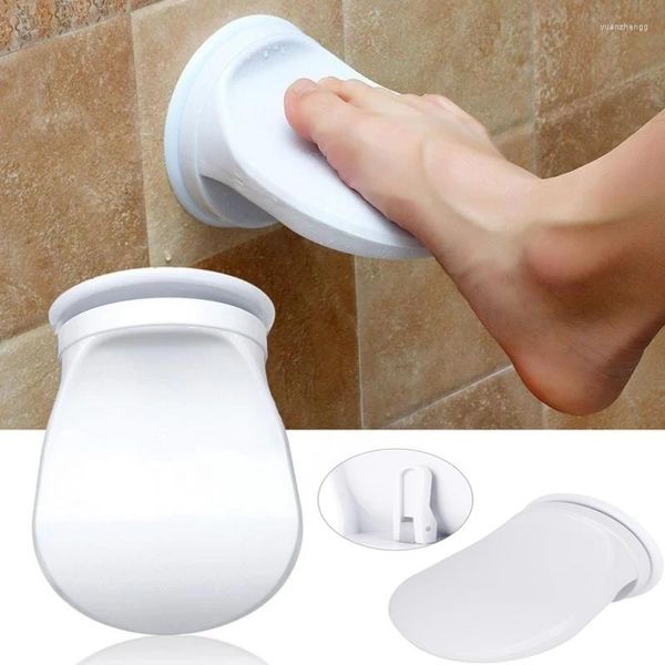 Banyo Paspasları 1 PCS Enayi Duvara Monte Duş Ayağı Tıraşır Tıraşma Bacak Adım Yardım Kavrama Tutucu Pedal Emme Kupası Kaymaz Yıkama Ayakları