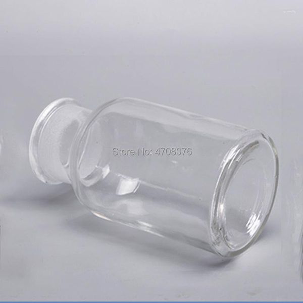 30/60/125/250/500 ml Laborglasreagenzflasche mit Decklid -Deckel transparent Probe Weit gefrosteter Mund für Test