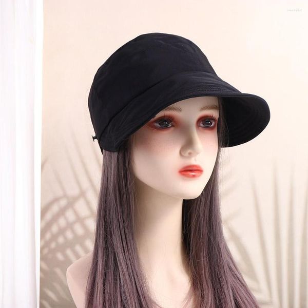 Cappelli larghi a pezzi a punta Top a punta esterna per donne per la protezione solare Sun Fisherman Cappello Visori coreani in stile coreano