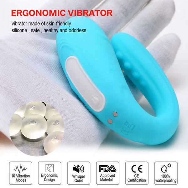 Massageador remoto sem fio vibratório ovo duplo motors10 frequência vibração silicone waterpoof adulto para casais