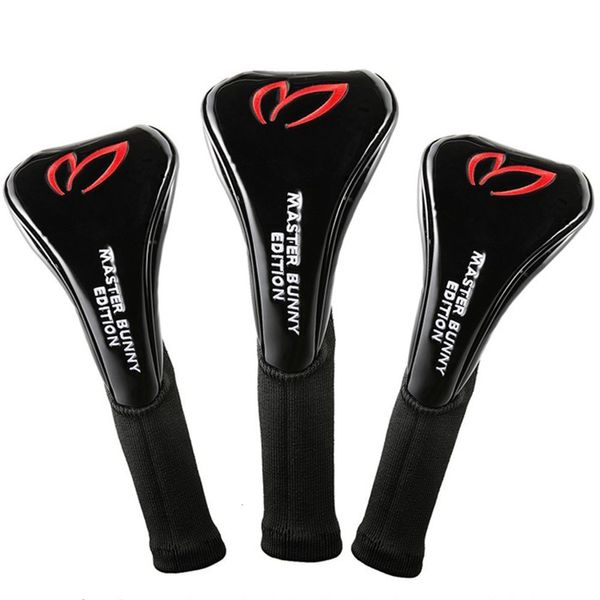 Другие продукты для гольфа Golf Woods Clubs Set Set 1# 3# 5# Head Head Cover Black Red 230821