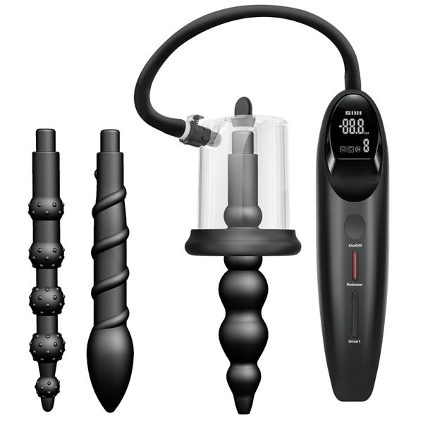 Anal Toys Smart Bomba Pump A vácuo sucking Massage estimulador de próstata para homens mulheres plug plug masturbador sexo adulto 230821