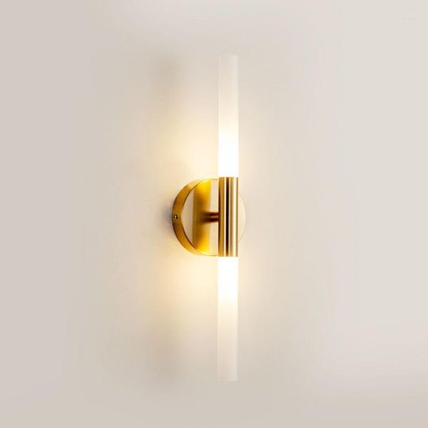 Lampada a parete Nordic Golden Lights Camera da letto Lighting soggiorno a LED SCONCE Vanity Lamparas Fishtures