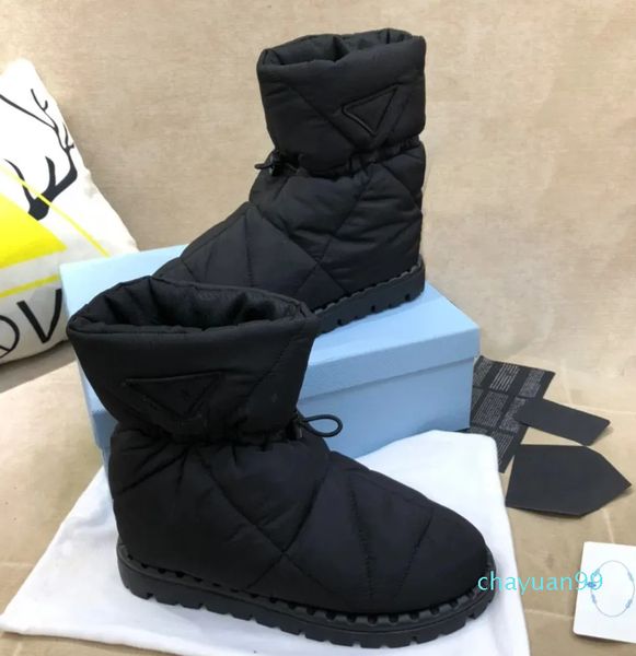 Blow Ski Boot Scivo di scarpe da clima freddo inverno inverno trapuntato in nylon stivali da neve designer di lusso Fashion eiderdown non slip half booties women's factory