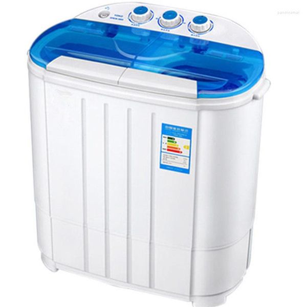 Mini Máquina de lavar banheira dupla pequena semi-automática all-in-one