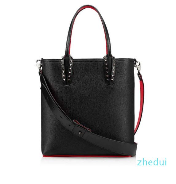 Mode -Taschen -Designer Totes Rivet Echtes Leder Red Bottom Handtasche Verbundhandtasche berühmte Geldbeutel Einkaufstaschen