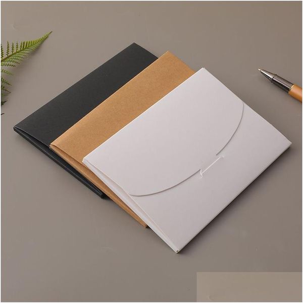 Scatole di avvolgimento regalo da 4x6 pollici di cartone bianco nero scatola di imballaggio pozzo Kraft carpcard impontino POS Case ZA5215 Droplese Delivery Home Gar Dhiah