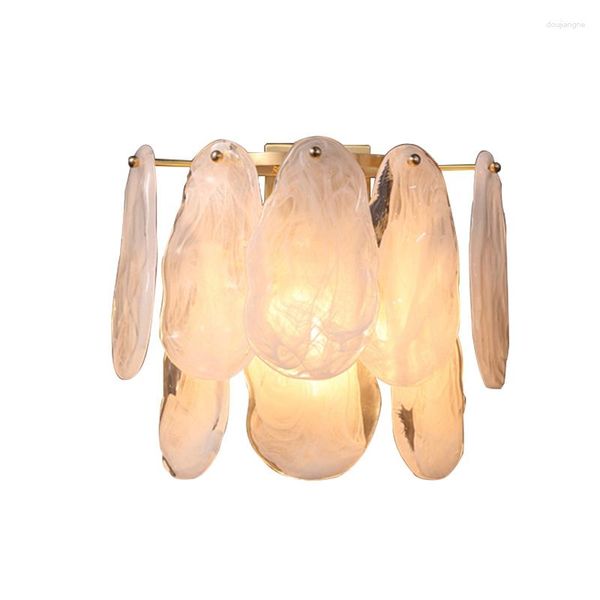 Lâmpada de parede LED moderno Arte criativa Art Glasshade simples sala de estar de cabeceira de cabine de decoração de luz montada