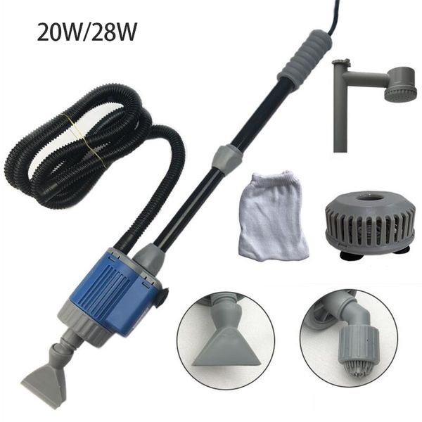 Reinigungswerkzeuge 2028W Elektrisch Aquarium Fischtank Wasserwechsel Pumpe Werkzeugwechsler Kies Reiniger Siphon Filter Y230821