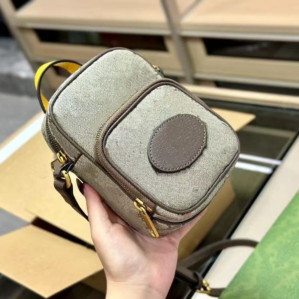 Yeni Vintage Tiger Head Kamera Omuz Messenger Çantalar Tasarımcı Çanak Çantalar Strap Crossbody Çanta Güzel Çantalar Yüksek Kalite Lüks Mini Çantalar