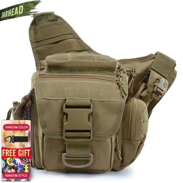 Rucksackpackungen Militärtatik Tactical Umhängetasche 900d Oxford Männer Outdoor -Kamera zum Klettern Camping Fischerei Trekking Molle Army 9 Farben 230821