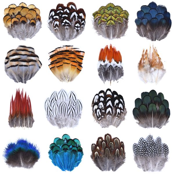 Outras ferramentas da mão por atacado Natural Peacock Pheant Feather Plumes para bordados e artesanato coceiro de decoração pequena criação de jóias 230821