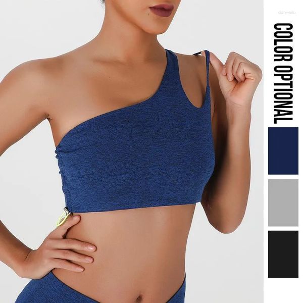 2023New Yoga Outfit comodo reggiseno singolo reggiseno che esegue shock canotta top top femminile tratto da donna Fitness Fitness Originale