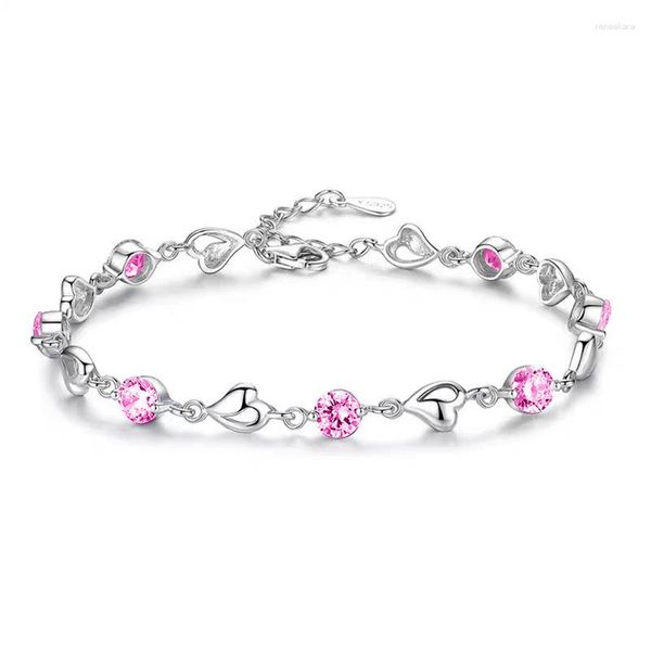 Link Bracelets Sy20230231 Autentico Crystal Austria Crystal for Women Corean Fashion Gioielli e accessori regalo l'8 marzo Day Womens