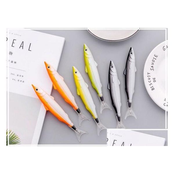 Ballpoint Pens Marine Series Fish Pen Creative Oily Gift Mixed Style Drop Drop School Школа бизнес -промышленные письменные принадлежности DH7LQ