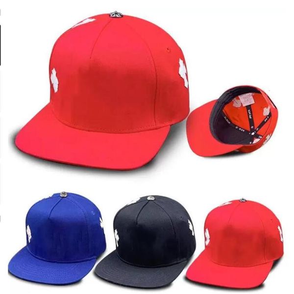 Müşteriler genellikle çapraz çiçek tasarımcısı ile satın alındı ​​Beyzbol erkekleri snapbacks mavi siyah krom kadın top moda mektup desen241z