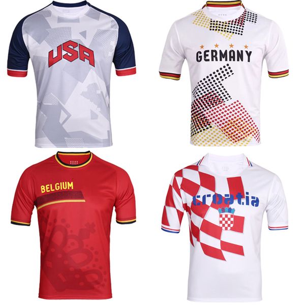 Outdoor-T-Shirts verkaufen Nationalmannschaft, personalisieren Männer, Sport, Fußballtrikot, Fußballtrikot, Fans-Set 230821