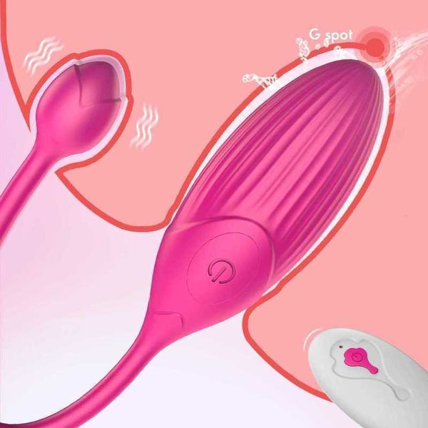 Massageador Vagina Bolas Vibrador para Mulheres Masturbação 10 Velocidades Salto Ovo Remoto Sem Fio Estimulação Clitóris Anal Adulto