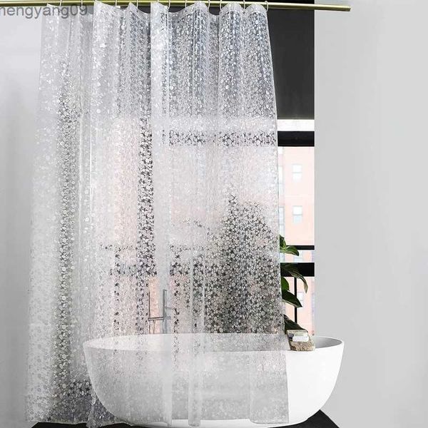 Занавески для душа современная занавеска для душа 3D Престованные купальные шторы с водонепроницаемыми душевыми экранами полупрозрачная ванная комната украшения R230829