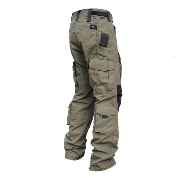Pantaloni da uomo cargo segreto combattimento combattimento militare esterno resistente invasore multi porto tattico 230821