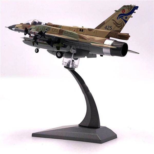 Modello di Diecast Aeromobile Metal 1 72 Air Force Israeli F 16I Aereo da combattimento militare Fighter 230821