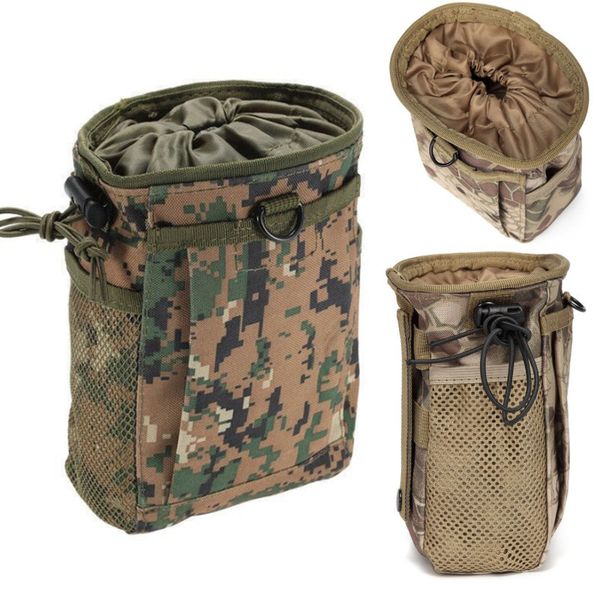 Sırt çantasıyla paketler taktik döküm damlası damlası dergisi askeri avcılık airsoft tabanca aksesuarları sundaplar protezli molle kurtarma cephane çantası 230821