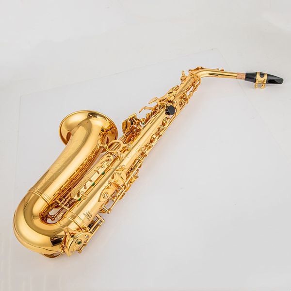 Made in Giappone 280 Black Label Professional Alto Drop E Saxophone Gold Alto Saxophone con bombole a bordo Custodia