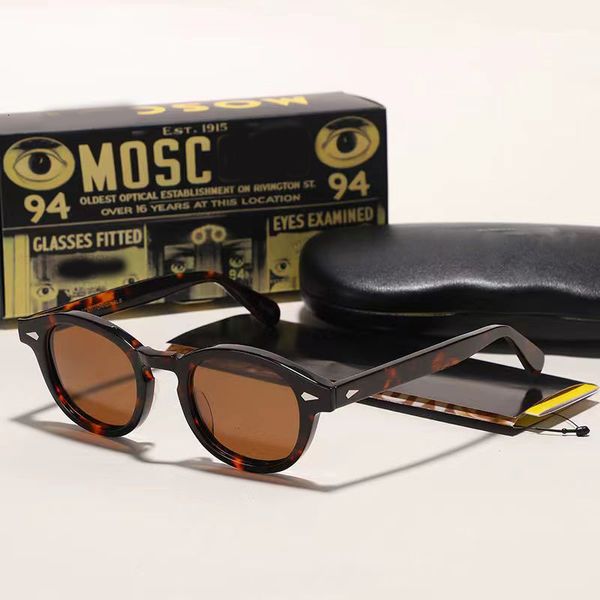 Óculos de sol retro johnny depp óculos de sol homens polarizados óculos de sol mulheres marca vintage acetato quadro para óculos masculinos lemtosh eyewear 230821