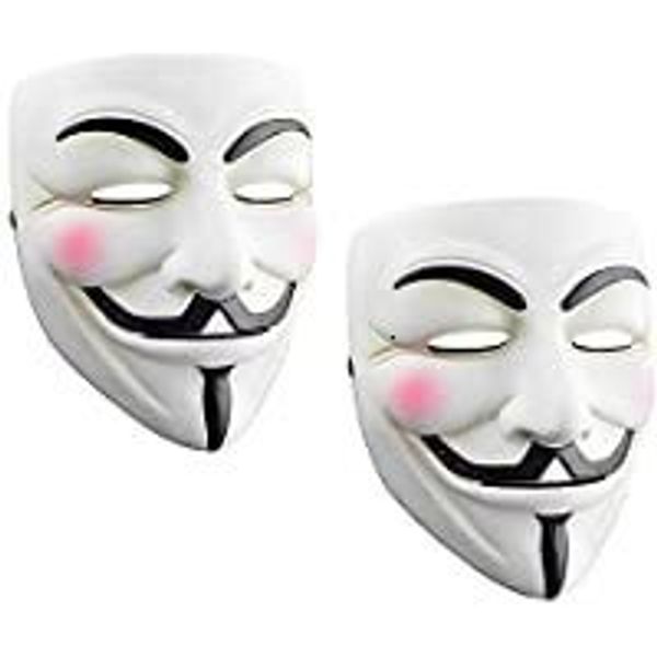 Máscaras de festa máscara hacker para crianças 10pack anônimo traje de halloween cosplay mascarerada 230821