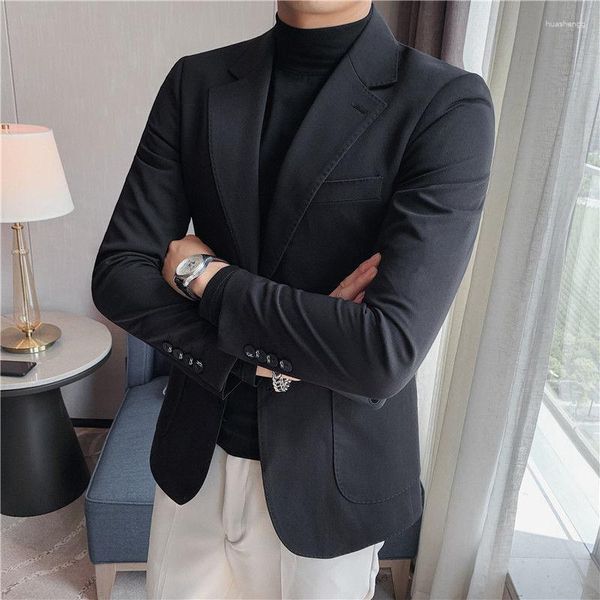 Ternos masculinos Blazers 2023 Jaqueta da marca Moda de moda Slim Casual Casual Jackets Blesome Business Jackets Solid R7