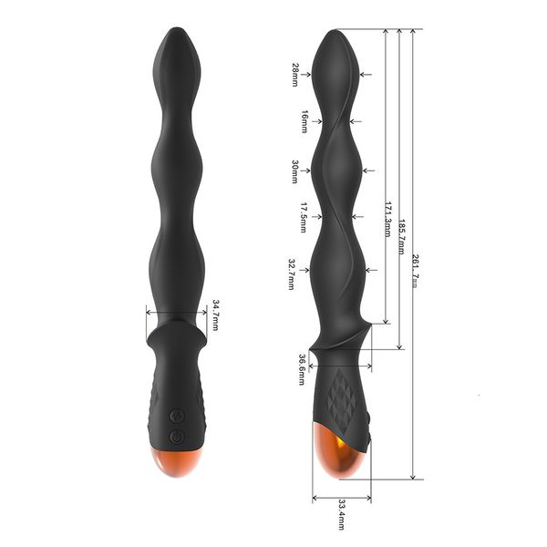 Анальные игрушки VouloirueLectric Sex Toys простаты массагер шарики вибратор гей секс Длинная вибрация для мужчин женщин 230821