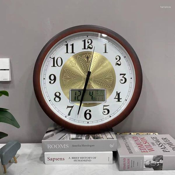 Relógios de parede Grande mecanismo relógio de envio livre calendários nórdicos Creative Digital Kitchen redoe RELOJES DE DECORAÇÃO