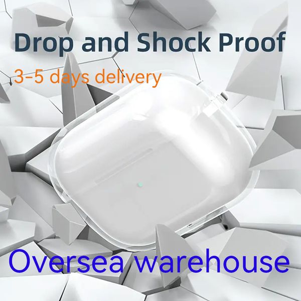 .U Custodia per shock materiale per Pro 2 2 ° generazione AirPod 3 Pro Casa di cuffie Accessori protettivi Copertura Solida Carica wireless trasparente