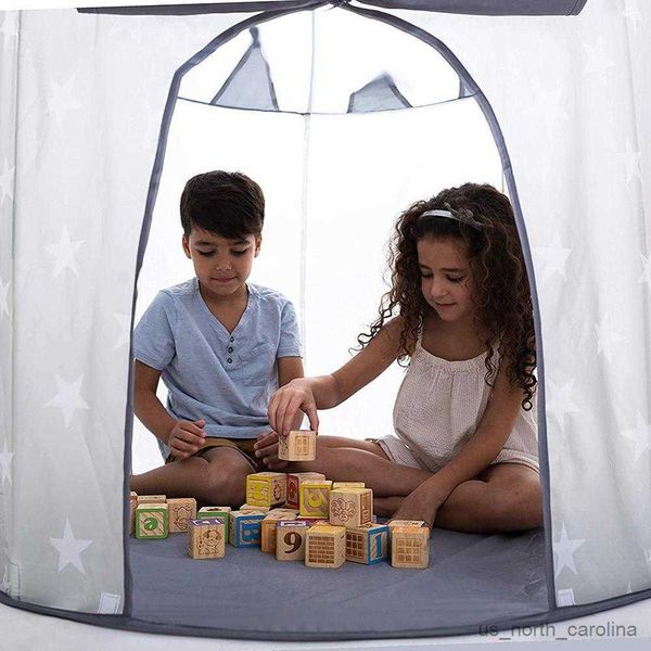 Tende giocattolo Castello portatile pieghevole Tulle Bambini Gioco per bambini Tenda da gioco Creativo Sviluppo Castello per interni all'aperto Giocattoli per casetta R230830