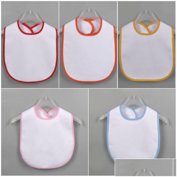 Outra casa de sublimação têxtil doméstica baby baby bib transferência de calor diy panos de panos de panos de poliéster babadores de alimentador de gota de parto de entrega de garden dhmec